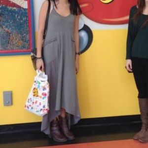 Gray maxi dress